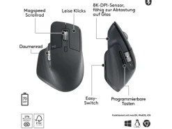 Logitech Maus MX Master 3S Bluetooth Edition ohne Empfänger