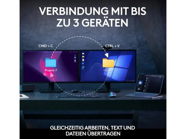 Logitech Tastatur-Maus-Set MX Keys S Combo