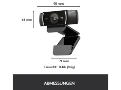 Logitech Webcam C922 Pro Stream , mit Stativ, Full-HD 1080p, USB