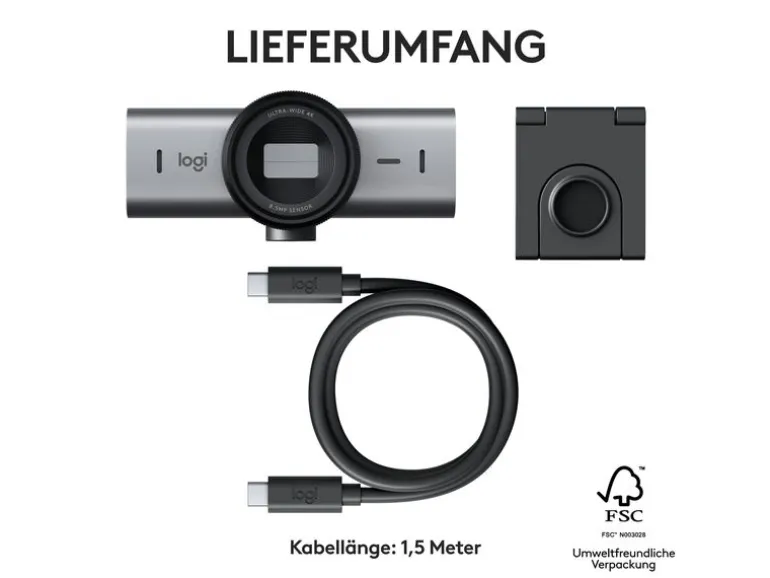 Logitech Webcam MX Brio 4K Graphite