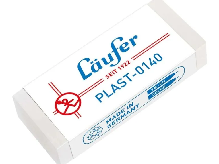 Läufer Radiergummi PLAST-0140 Weiss