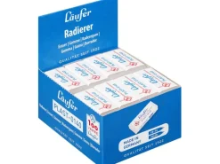 Läufer Radiergummi PLAST-0140 Weiss, 40 Stück