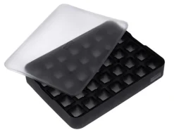 Lurch Eiswürfelform Würfel Schwarz / Transparent, 2 x 2 cm
