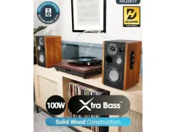 Majority D100 Aktiv Holzgehäuse 100 W Bluetooth 5.3
