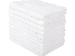 MAKIAN Mulltuch 10-er Pack 35 x 50 cm, Weiss