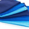 MAKIAN Mulltuch 6-er Set 80 x 80 cm Blau uni