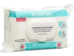 Martec Desinfektionstücher für die Hände mit Aloe Vera 40 Stück