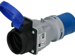 maxCAMP Adapterstecker CEE16/3 - T23, Blau/Grau