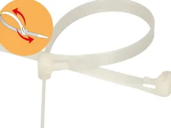 Max Hauri Kabelbinder 20 Stück Nature 200 mm x 7.5 mm