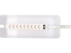 Max Hauri Kabelbox mit Steckerleiste 9x T13 Weiss