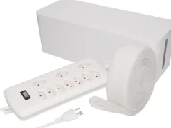 Max Hauri Kabelbox mit Steckerleiste 7x T13, 3x Typ11 Weiss