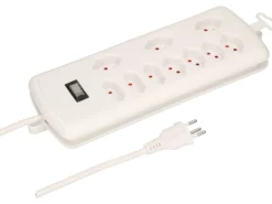 Max Hauri Kabelbox mit Steckerleiste 7x T13, 3x Typ11 Weiss