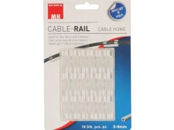 Max Hauri Kabel-Clip Set 8 mm, transparent, 18 Stück