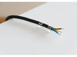 Max Hauri Kabel-Clip Set 8 mm, transparent, 18 Stück