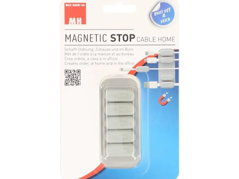 Max Hauri Kabelhalter Magnetic Stop, Grau