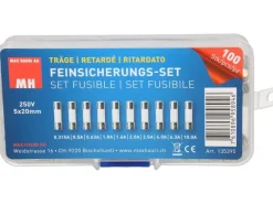 Max Hauri Schmelzsicherung Set 5 x 20 mm Träge, 100 Stück