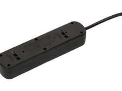 Max Hauri Steckdosenleiste Basic-Line, 5x T13, 5 m, Schwarz