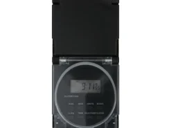 Max Hauri Zeitschaltuhr IP55 Digital, Schwarz
