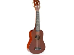 MAX Ukulele UKEY Set Soprano Dunkel Natur 21 Zoll