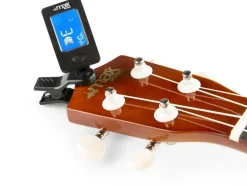 MAX Ukulele UKEY Set Soprano Dunkel Natur 21 Zoll