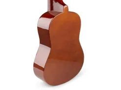 MAX Ukulele UKEY Set Soprano Dunkel Natur 21 Zoll