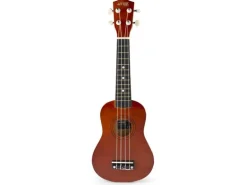 MAX Ukulele UKEY Set Soprano Dunkel Natur 21 Zoll