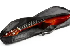 MAX Ukulele UKEY Set Soprano Dunkel Natur 21 Zoll