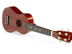 MAX Ukulele UKEY Set Soprano Dunkel Natur 21 Zoll