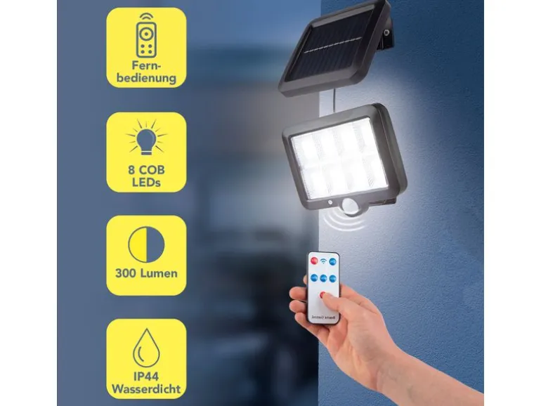 MAXXmee Strahler Solarleuchte mit Bewegungsmelder IP44