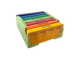 Medi 7 Wochenpillenspender Medi-7 mit 4 Fächern pro Tag bunt DE