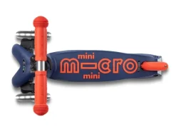 Micro Mobility Kickboard Mini Micro Deluxe Foldable LED Navy Blue