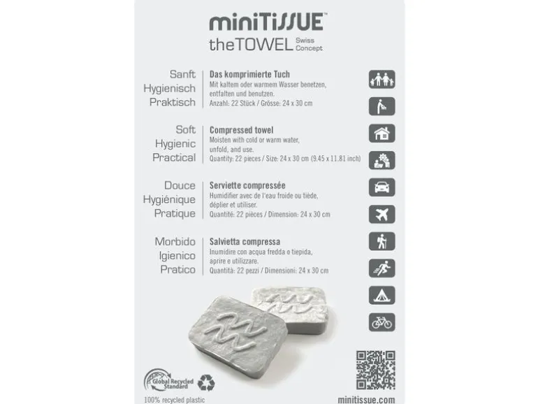 miniTiSSUE TheTOWEL BagTT22, 22 Stück