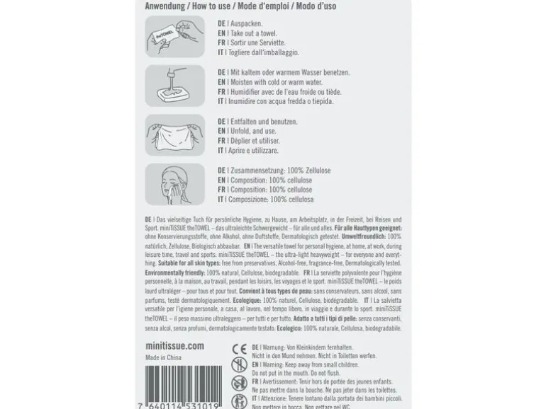 miniTiSSUE TheTOWEL BagTT22, 22 Stück