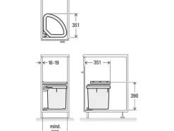 Müllex Abfallsystem D-LINE D40 M3
