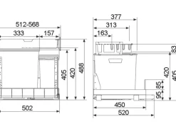 Müllex EURO BOXX 55/60-R