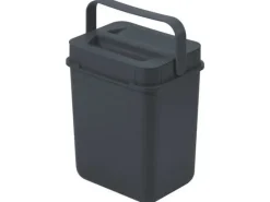 Müllex Komposteimer Boxx 5 l, komplett, Schwarz