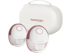 momcozy M6 Doppelte Milchpumpe maroon Elektrisch