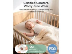 momcozy Smartes Babythermometer für die Achselhöhle, Grün, Weiss