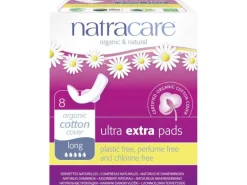 Natracare Binde mit Flügeln Ultra Extra Lang 8 Stück