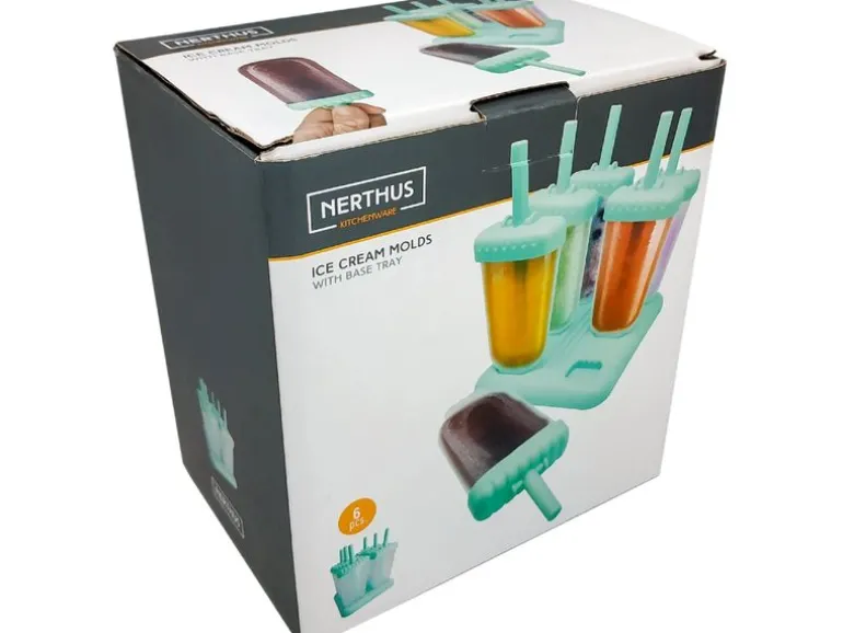 Nerthus Glaceform Set mit 6 Glacestengel und Bodenschale