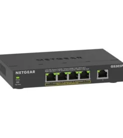 Netgear PoE Switch GS305Pv3 5 Port, PoE Budget: 63 W