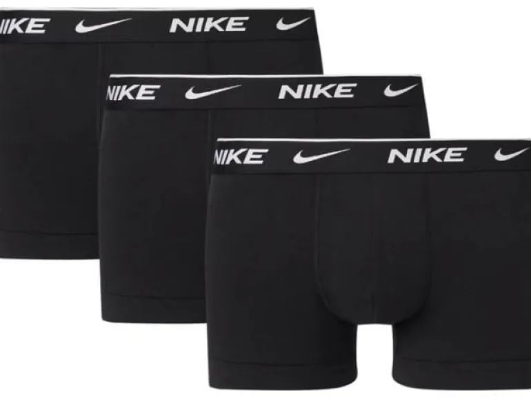 NIKE Boxershorts 3 Pack Trunk L, black