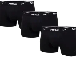 NIKE Boxershorts 3 Pack Trunk L, black