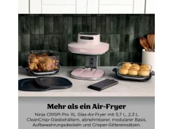 Ninja Crispi Pro 7-in-1 Glas-Air-Fryer Rosa