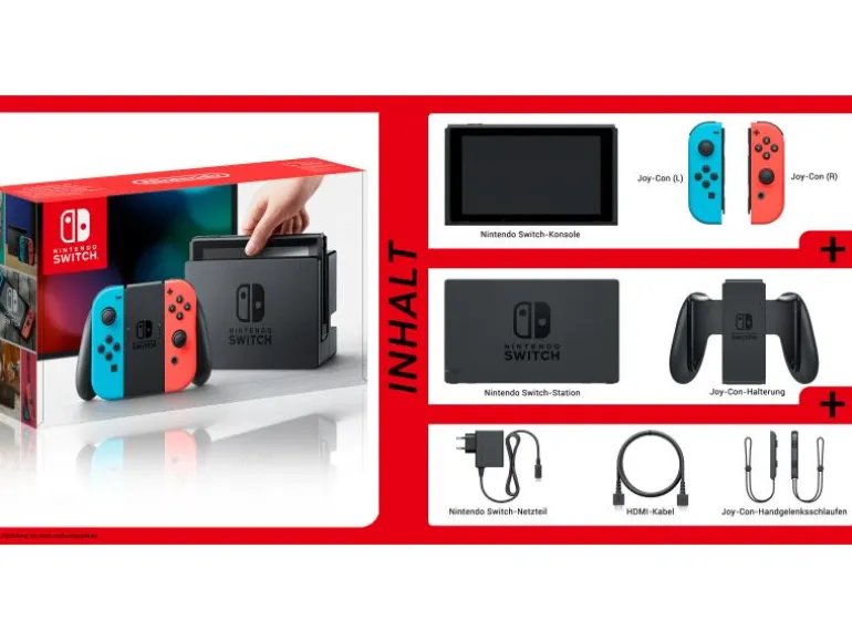 Nintendo Switch Rot/Blau
