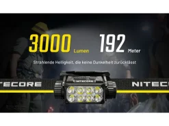 Nitecore Stirnlampe HC75UHE 3000 lm Schwarz/Gelb