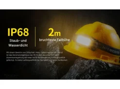 Nitecore Stirnlampe HC75UHE 3000 lm Schwarz/Gelb