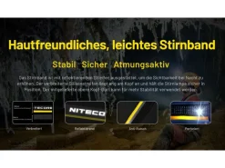 Nitecore Stirnlampe HC75UHE 3000 lm Schwarz/Gelb