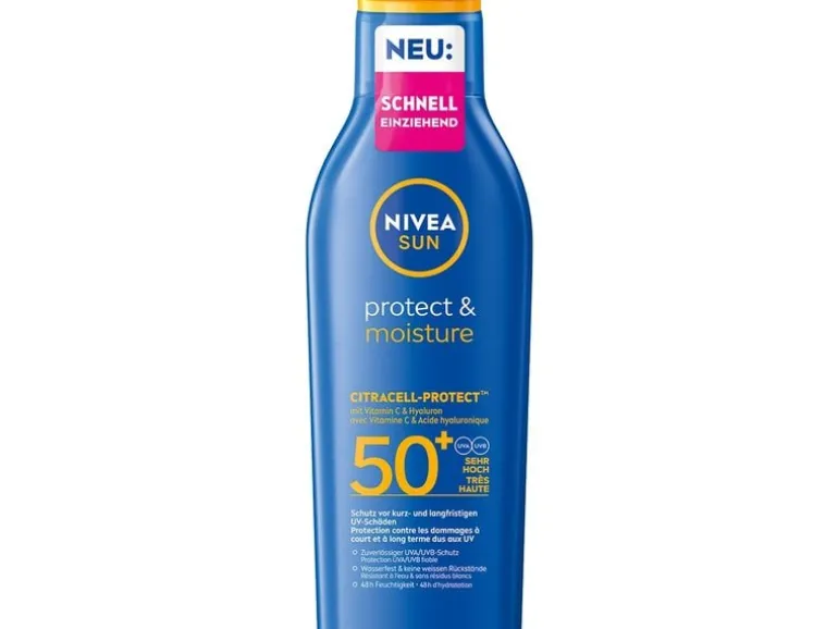 NIVEA SUN Sonnenmilch Protect & Moisture LSF 50+ 200 ml