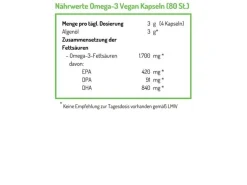 Norsan Omega-3 vegan Kapseln 80 Stück
